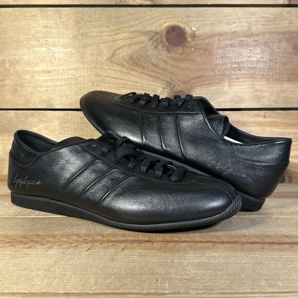NEW Mens 7 / Womens 8 adidas Y-3 Japan \'Triple Black\' Low Top Sneakers IE1450 main image 4
